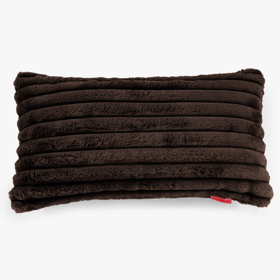 XL Négyszögletű Párnahuzat 40 x 80cm - Ultra Plüss Kord Sable 01