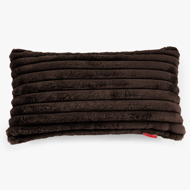 XL Négyszögletű Párnahuzat 40 x 80cm - Ultra Plüss Kord Sable 01