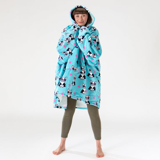 Túlméretezett Kapucnis Takaró / Pulóver Férfiaknak Vagy Nőknek - Minky Mopszli 02