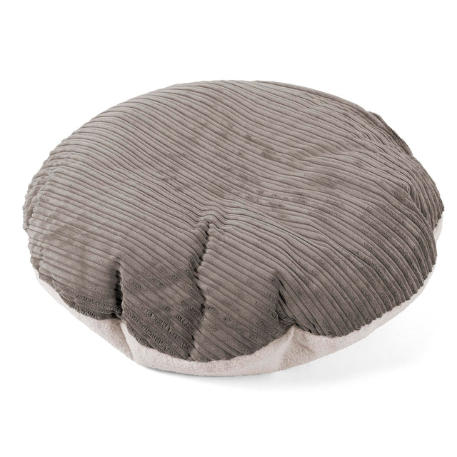 Flexforma Kerek Babzsák Padlópárna Kisgyermekeknek 1–3 Éveseknek - Boucle & Cord Graphite Grey 01