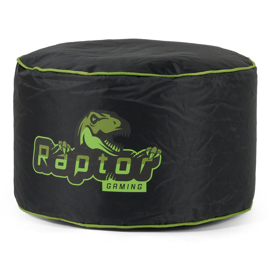 Autósülés Stílusú Gamer Babzsák Fotel - Fekete / Zöld 04