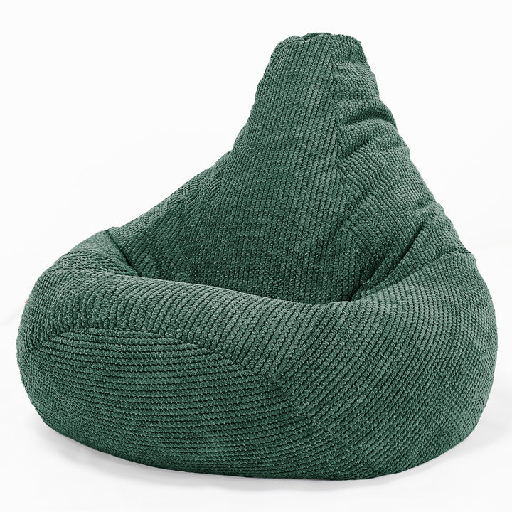 Háttámlás Babzsákfotel - Pompon Mohazöld 02