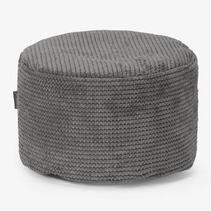 Kis Kerek Lábtartó - Pompon Szénfekete