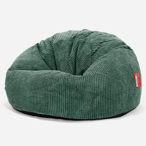 Klasszikus Babzsákfotel - Pompon Mohazöld