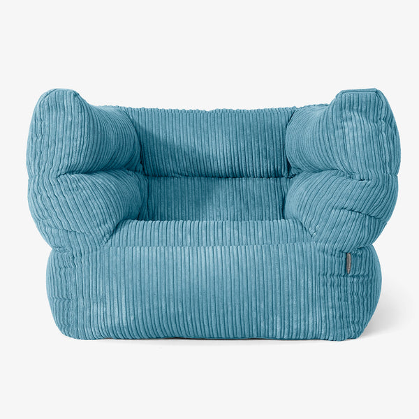 Albert Babzsákfotel Kartámasszal 2.0 - Klasszikus Kordbársony Égei-tengeri kék 01