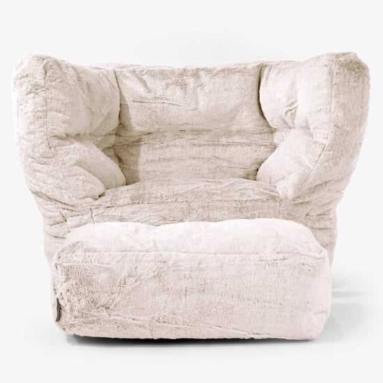 Albert Babzsákfotel Kartámasszal 2.0 - Sztintetikus Nyúlszőr Aranybarna 02