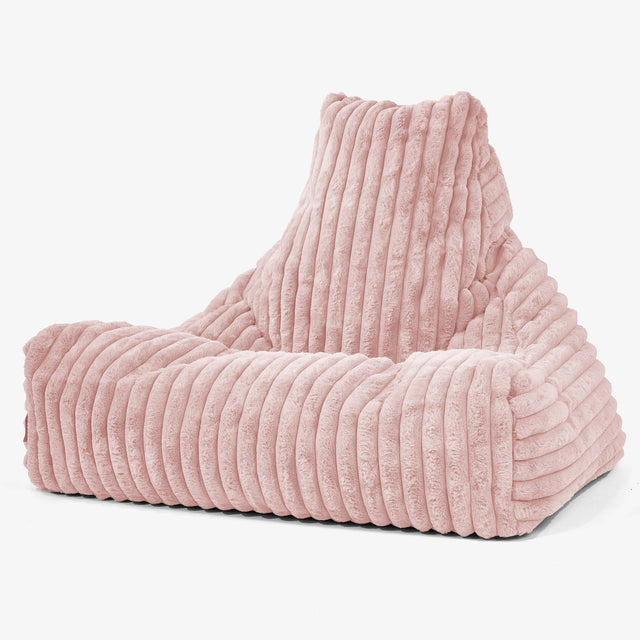 Babzsák-Klubfotel - Ultra Plüss Kord Fakó rózsaszínű 01