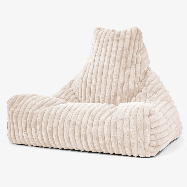Babzsák-Klubfotel - Ultra Plüss Kord Pávakék 01
