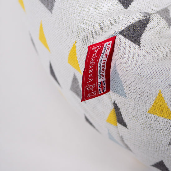 Klasszikus Babzsákfotel - Kötött Geometriai Háromszög 03