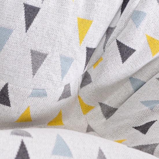 Klasszikus Babzsákfotel - Kötött Geometriai Háromszög 04