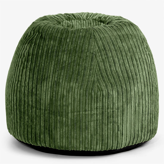 Ergonomikus Iroda-pouf Szék - Klasszikus Kordbársony Erdei Zöld - 01