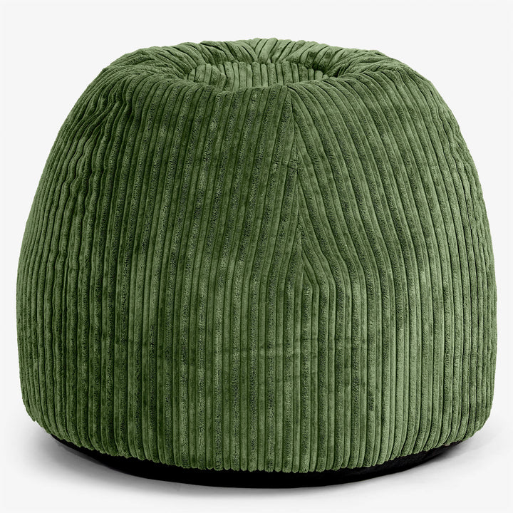 Ergonomikus Iroda-pouf Szék - Klasszikus Kordbársony Erdei Zöld - 01