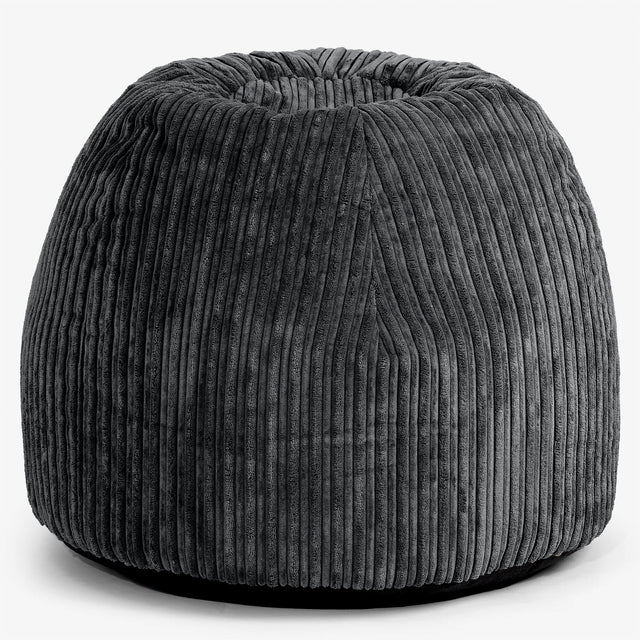 Ergonomikus Iroda-pouf Szék - Klasszikus Kordbársony Fekete - 01