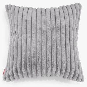 Extra Nagypárnahuzat 70 x 70cm - Ultra Plüss Kord Szürke