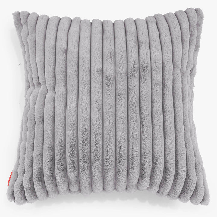 Extra Nagypárnahuzat 70 x 70cm - Ultra Plüss Kord Szürke 01