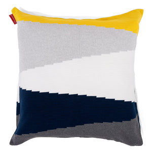 Extra Nagypárnahuzat 70 x 70cm - Kötött Színblokk Sokszínű
