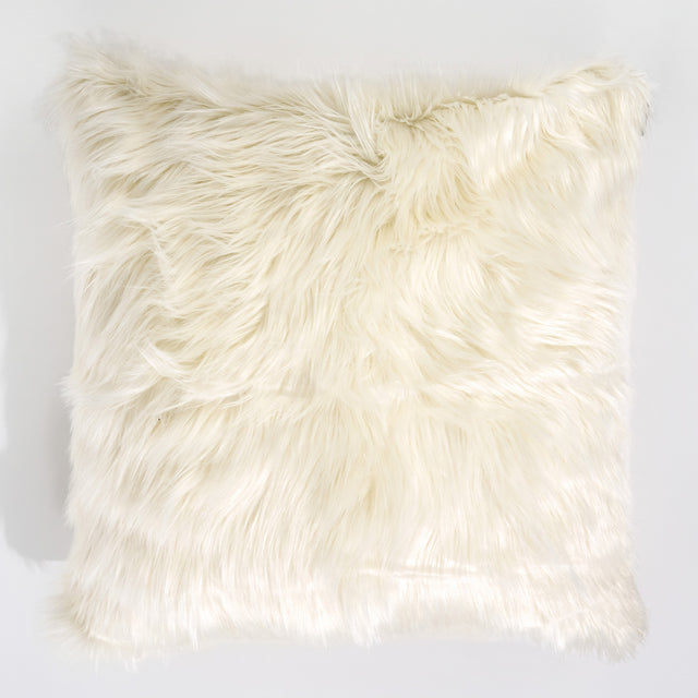 Extra Nagypárnahuzat 70 x 70cm - Mongol Műszőrme Pávakék 01