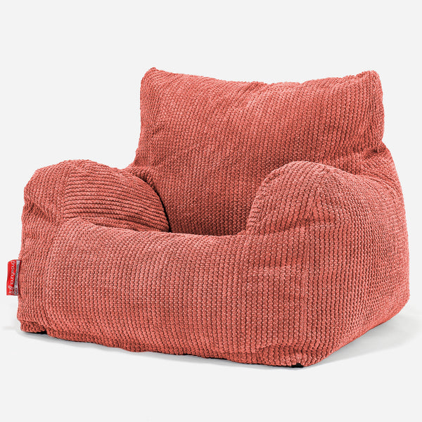 Josephine Babzsákfotel Kartámasszal - Pompon Tökorange 01