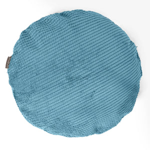 Kerek Párnahuzat 50cm - Pompon Égei-tengeri kék