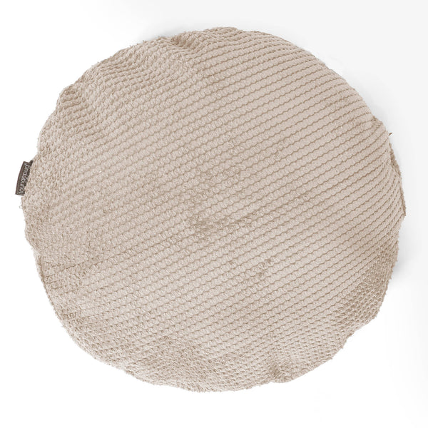 Kerek Párnahuzat 50cm - Pompon Elefántcsont 01