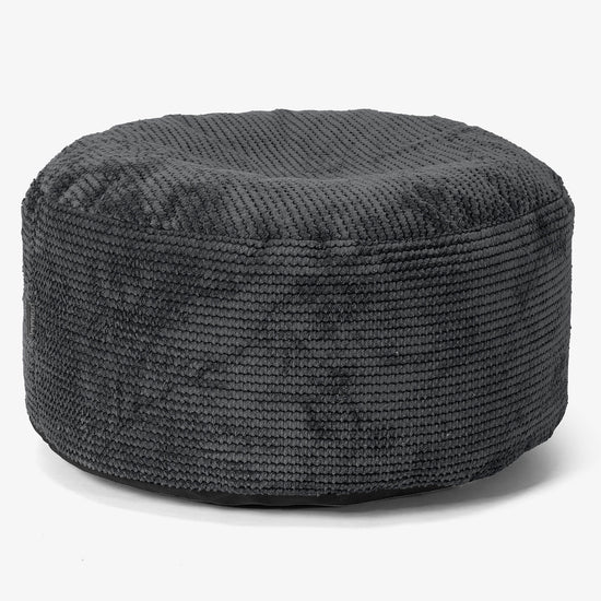 Kis Kerek Lábtartó - Pompon Fekete 01