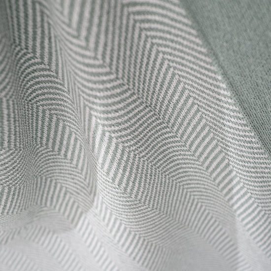 Dísztakaró / Pléd Kanapéhoz - Kötött Halcsont Kacsa Tojás Kék 03