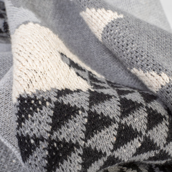 Dísztakaró / Pléd Kanapéhoz - Kötött Szóló róka Fabric Close-up Image
