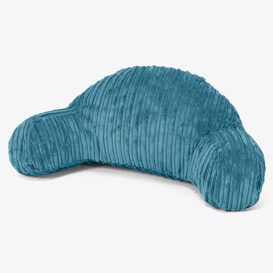 Magas Háttámlájú Olvasópárna Gyermekeknek - Klasszikus Kordbársony Égei-tengeri kék 01