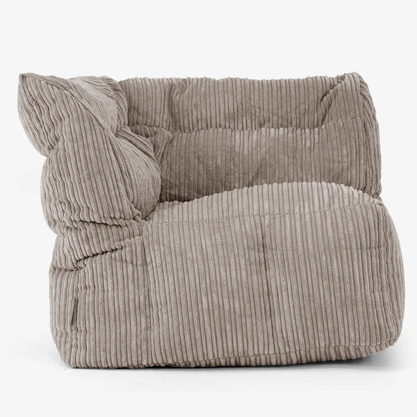 Moduláris Kanapé Babzsák, Bal Sarok Szekció - Klasszikus Kordbársony Galambszürke