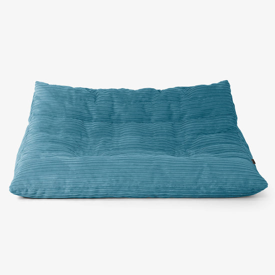 Noah padlós babzsákkanapé - Kordbársony Égei-tengeri kék 01