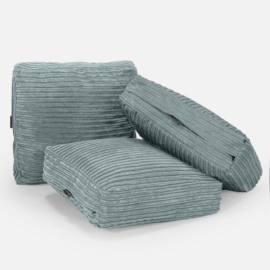 Padlópárna - Klasszikus Kordbársony Mentazöld 04