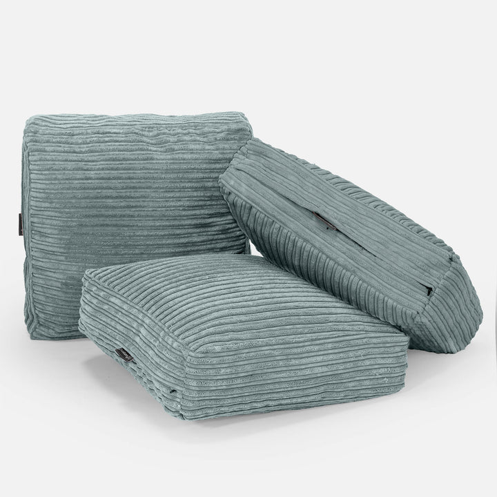 Padlópárna - Klasszikus Kordbársony Mentazöld 04