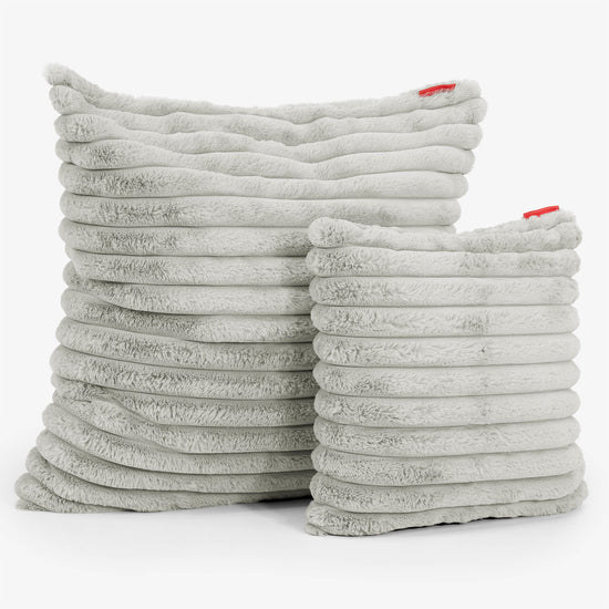 Párnahuzat 47 x 47cm - Ultra Plüss Kord Zsályazöld 02