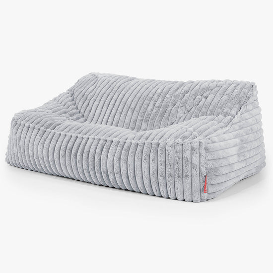 Sloucher Babzsák-Kanapé - Ultra Plüss Kord Kacsa tojás kék 01