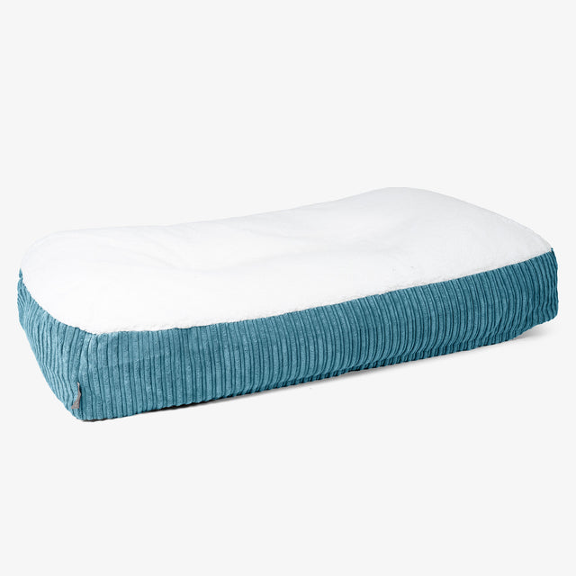 Sloucher XL Kutyaágy - Sherpa & Kordbársony Égei-tengeri kék 01