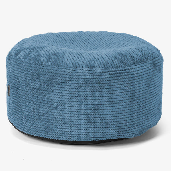 Tálcás Ottoman Puff - Pompon Égszínkék - 01