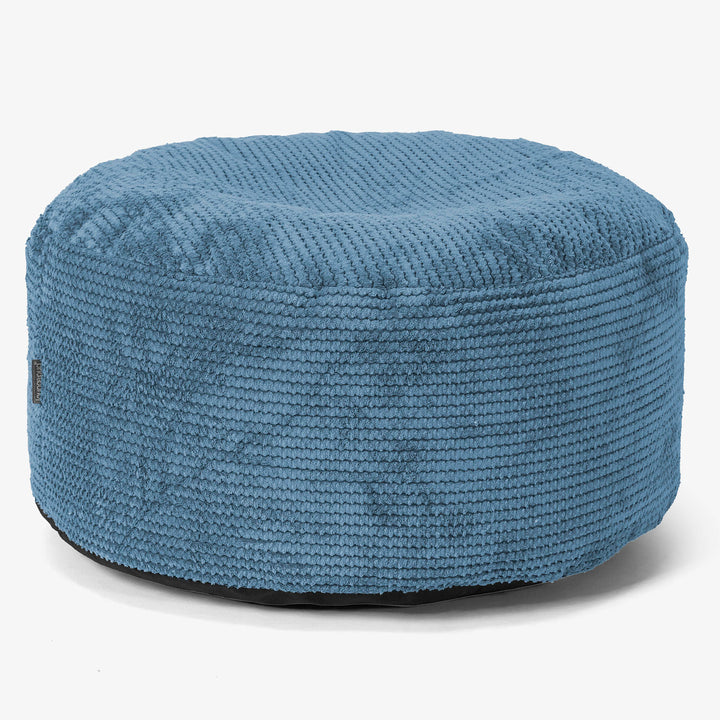 Tálcás Ottoman Puff - Pompon Égszínkék - 02