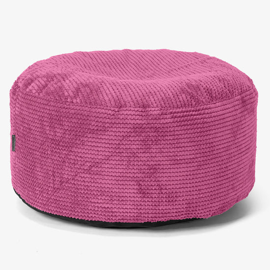 Tálcás Ottoman Puff - Pompon Rózsaszínű - 02