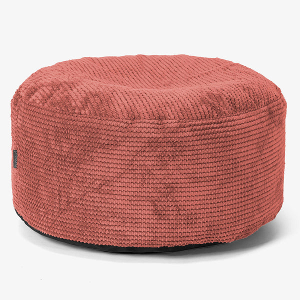 Tálcás Ottoman Puff - Pompon Tökorange - 01