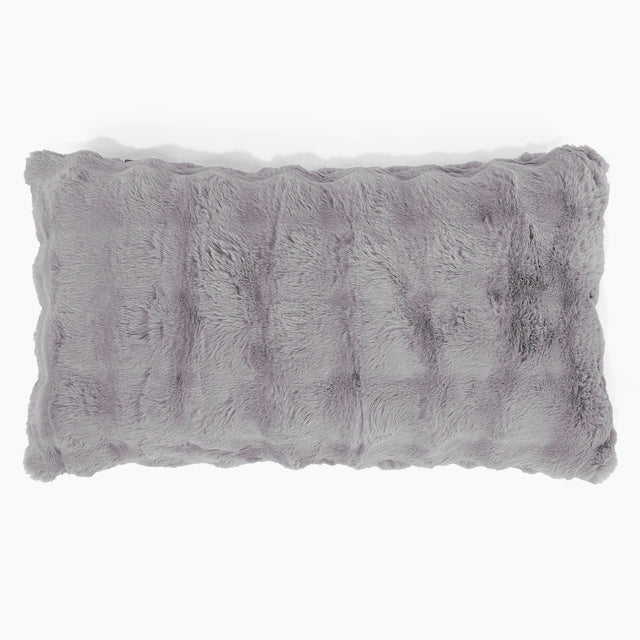 XL Négyszögletű Párnahuzat 40 x 70cm - Műszőrme Buborék Szürke 01