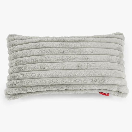 XL Négyszögletű Párnahuzat 40 x 70cm - Ultra Plüss Kord Zsályazöld 01