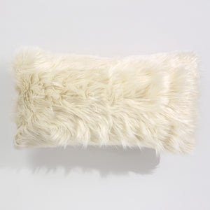 XL Négyszögletű Párnahuzat 40 x 70cm - Mongol Műszőrme Pávakék