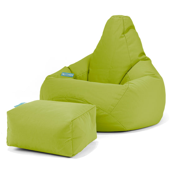 SoleiStorm™ Ultra 2000 h+ Háttámlás babzsákfotel - Olefin Zöldcitrom 01