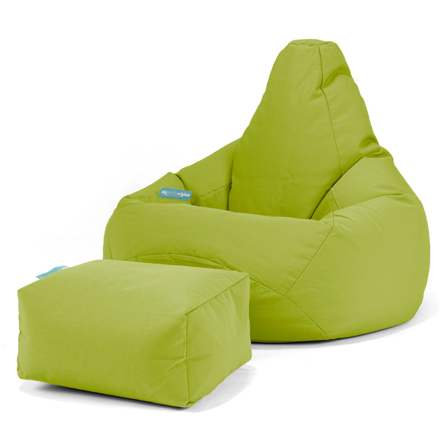 SoleiStorm™ Ultra 2000 h+ Háttámlás babzsákfotel - Olefin Zöldcitrom 01