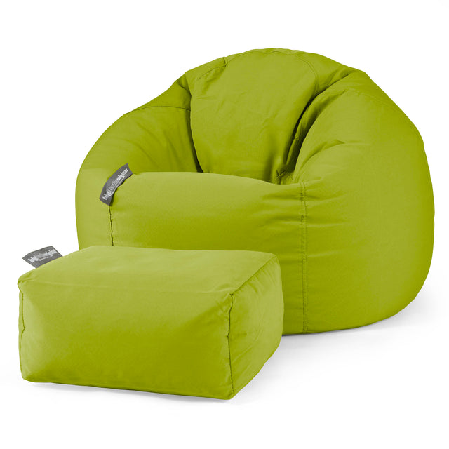 SoleiStorm™ Ultra 2000 h+ Klasszikus Babzsákfotel - Olefin Zöldcitrom 02