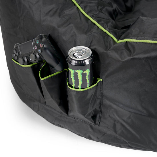 Steppelt Gamer Babzsák - Fekete / Zöld 07