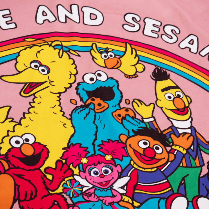 Dísztakaró / Pléd Kanapéhoz - Peace Love & Sesame Street 03