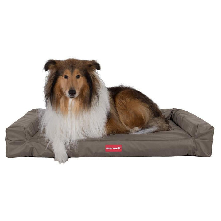 Mighty Bark, A Pad - Ortopédiai memóriahabos kutyaágy, nagy, közepes, XXL - Vízálló Szürke