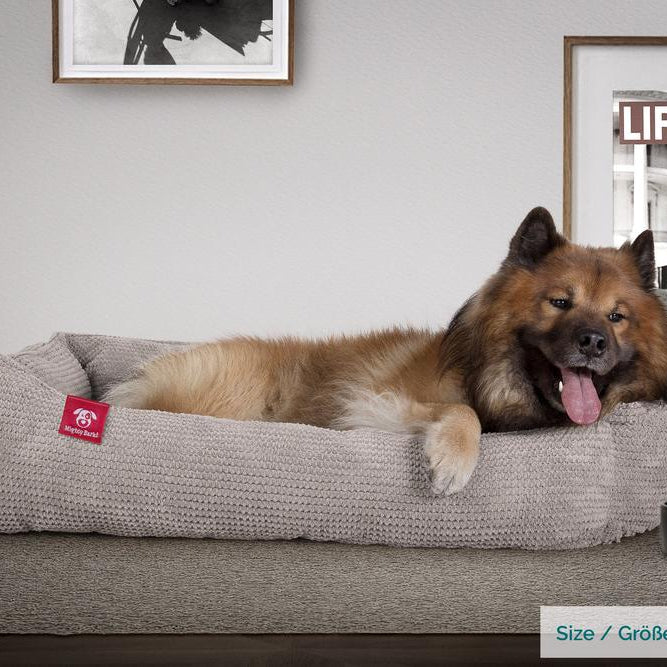 Mighty Bark, A Fészek - Ortopédiai memóriahabos kutyaágy-kosár kisállatok számára, kicsi, közepes, nagy - Pompon Nerc