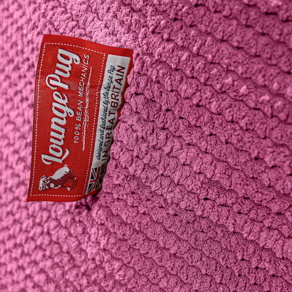 Extra Nagyméretű Babzsák - Pompon Rózsaszínű Fabric Close-up Image